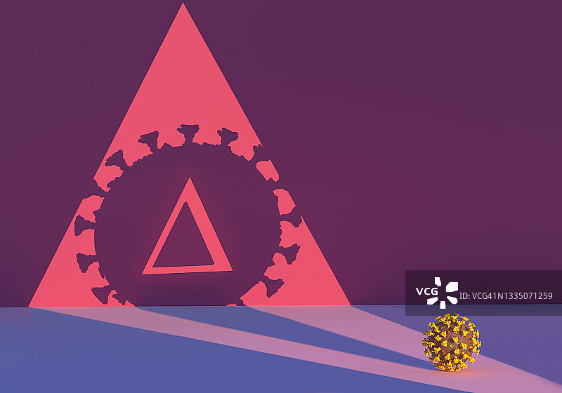 新冠病毒Delta阴影图片素材