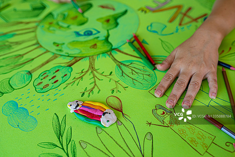 齐心协力，拯救地球图片素材