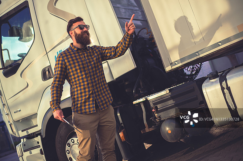 卡车司机的日常图片素材