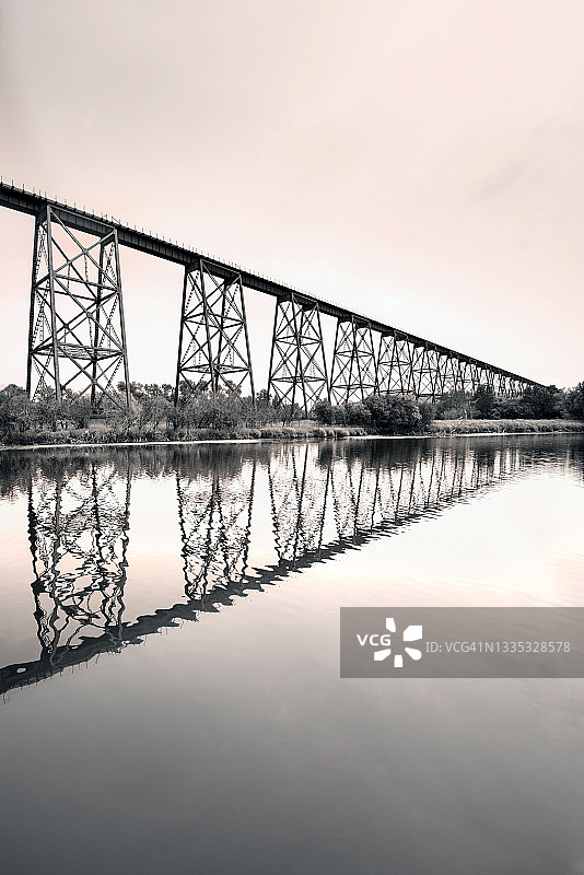 高线桥 - 瓦利城 - 北达科他州图片素材