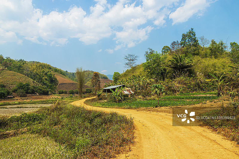清莱府山区公路（泰国）图片素材