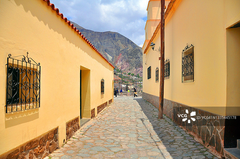 阿根廷伊鲁亚镇的古老房屋图片素材