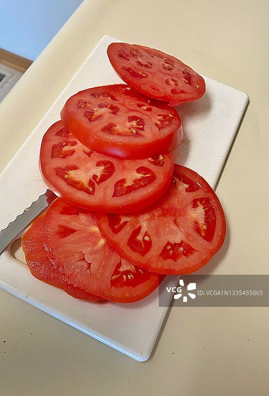 新鲜切片番茄图片素材