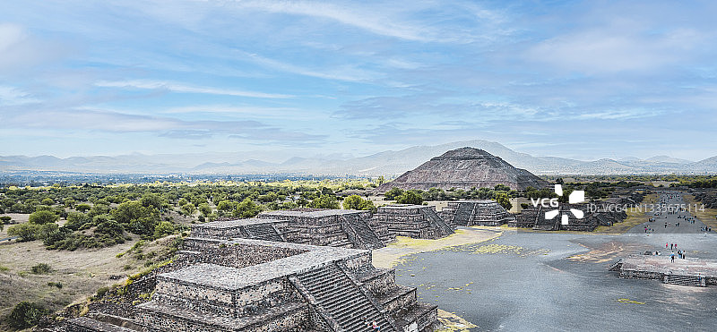 墨西哥太阳金字塔图片素材