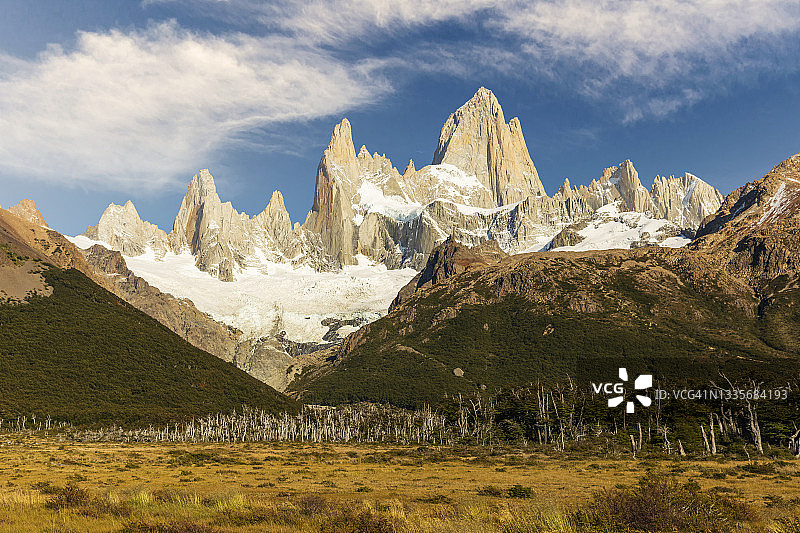 托雷峰和菲茨罗伊峰全景图片素材