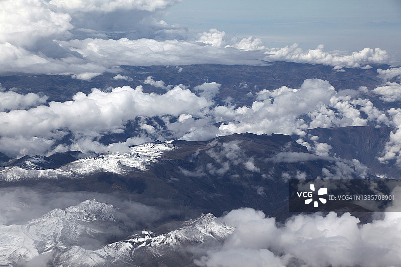 飞越安第斯山脉（秘鲁）图片素材