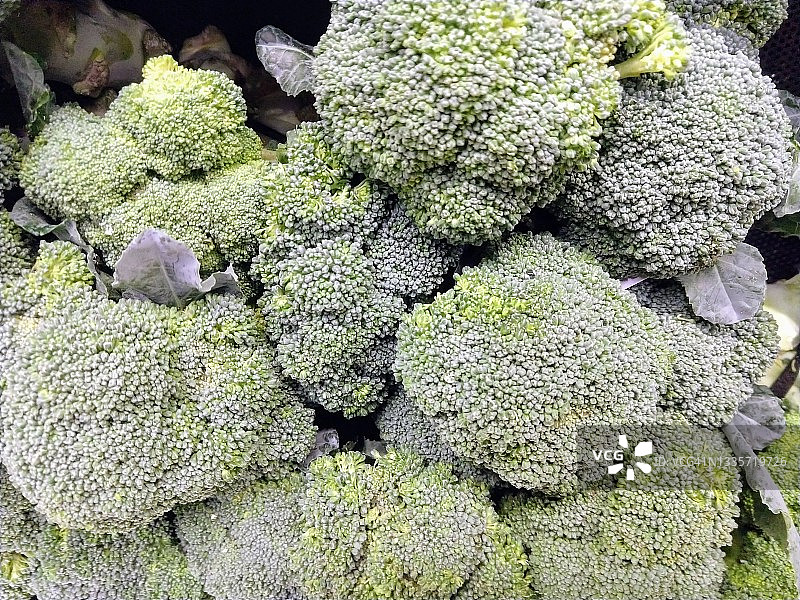 有机西兰花特写图片素材