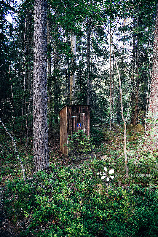 森林里的茅坑图片素材