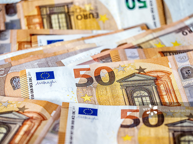 50欧元纸币图片素材