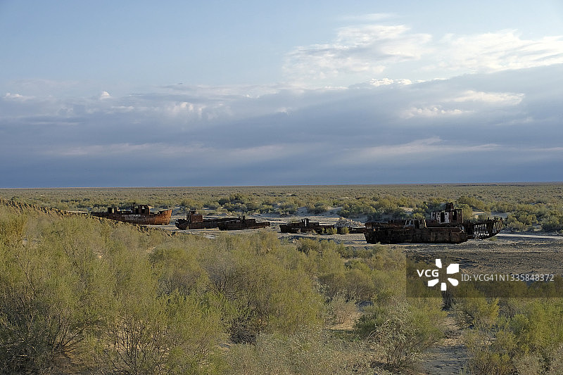 乌兹别克斯坦的咸海图片素材