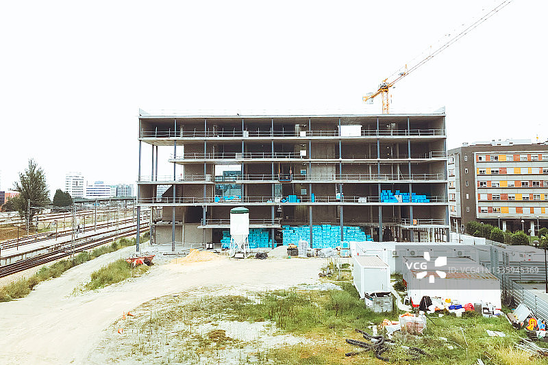 在建建筑物结构图片素材