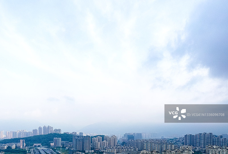 城市天际线云景图片素材