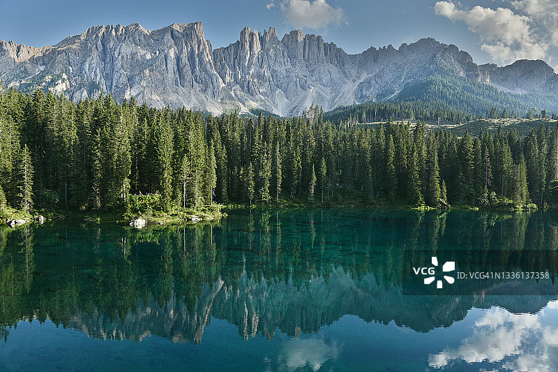 夏季的卡雷扎湖图片素材