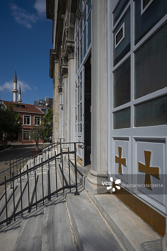 伊斯坦布尔塔克西姆圣三一希腊东正教教堂图片素材