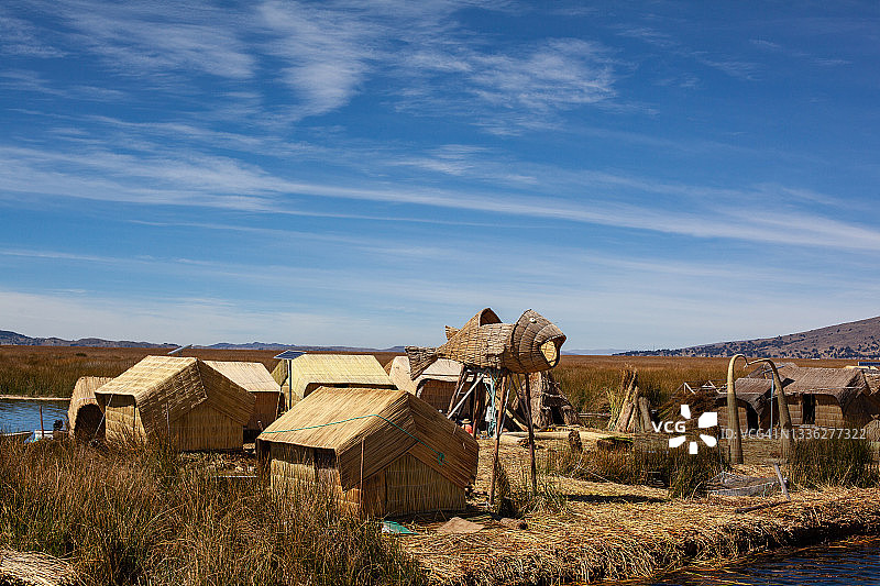 秘鲁乌鲁斯群岛图片素材