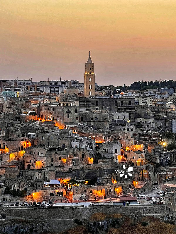 马泰拉市，意大利南部图片素材