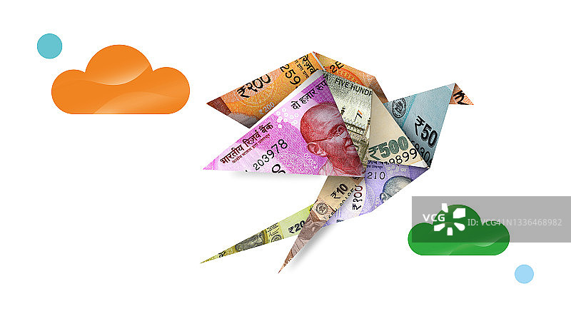 印度卢比（INR）图片素材