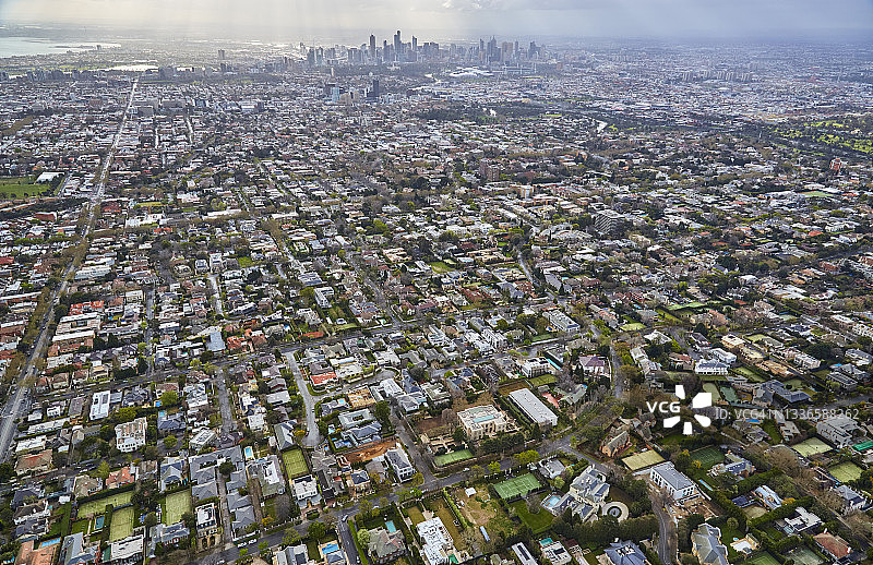 墨尔本航拍景观图片素材