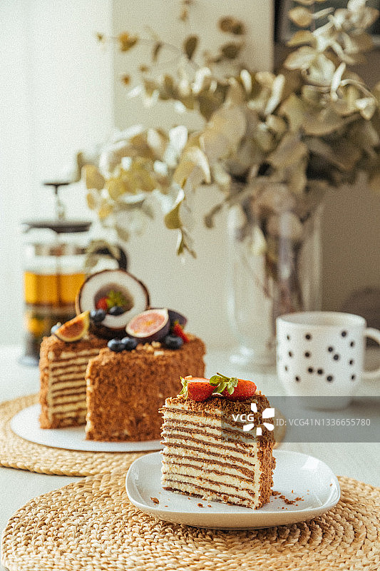 拿破仑蛋糕图片素材