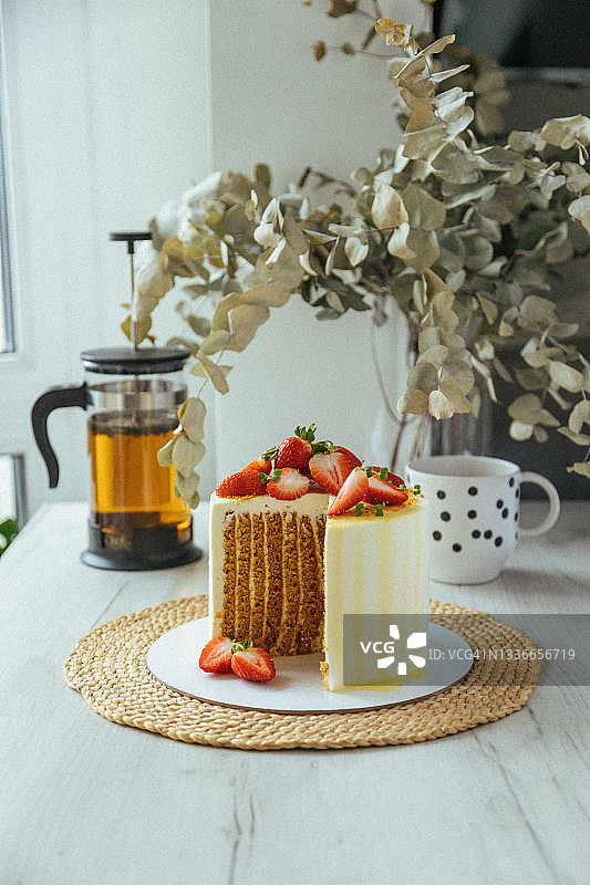 蜂蜜蛋糕图片素材