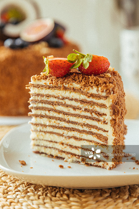 拿破仑蛋糕图片素材