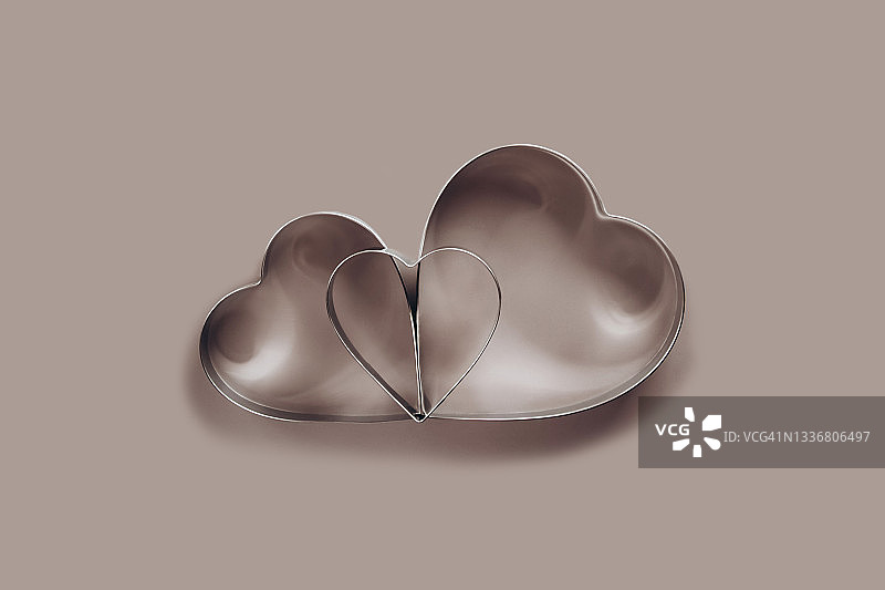 心形烤盘和文字位置图片素材