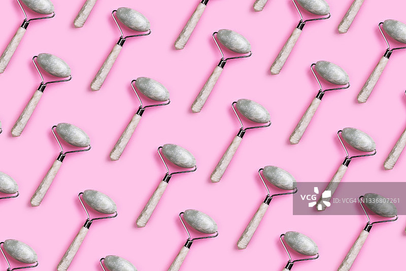 面部针灸按摩用玉石滚轮工具图片素材