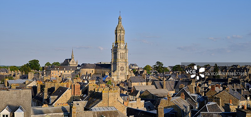 阿夫朗什屋顶俯视图图片素材