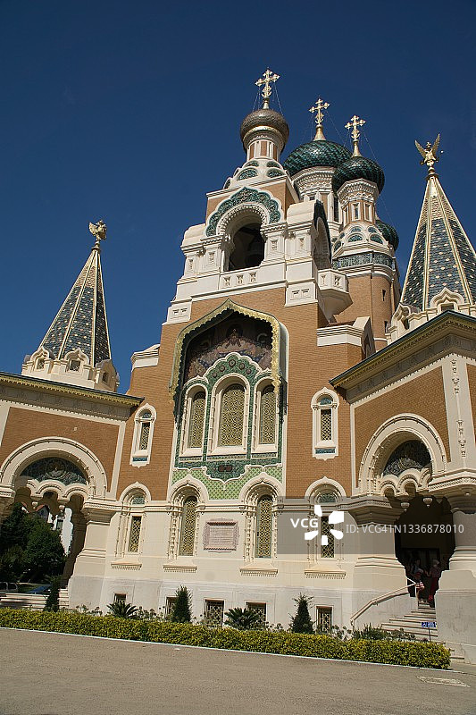法国尼斯圣尼古拉斯东正教大教堂图片素材