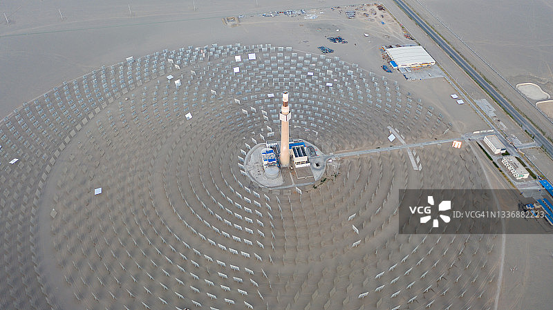 敦煌太阳能发电厂图片素材