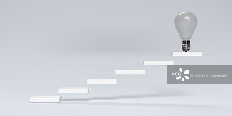 创新与新想法灯泡概念图片素材