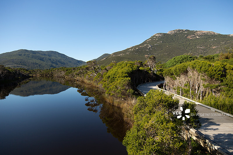 威尔逊海岬潮汐河图片素材