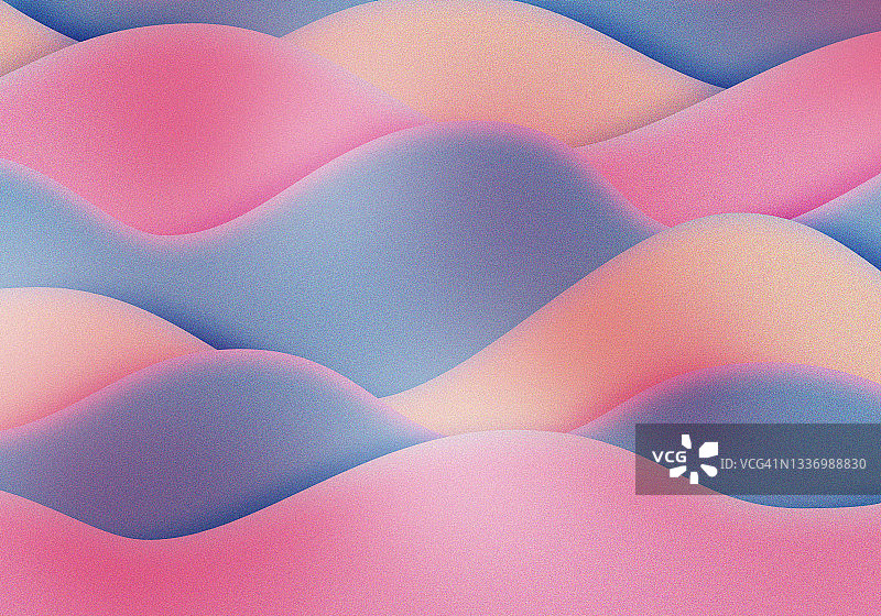 抽象噪波背景，流体绘画艺术，波浪阴影壁纸，米色蓝粉色线条，艺术时尚背景，图案图片素材