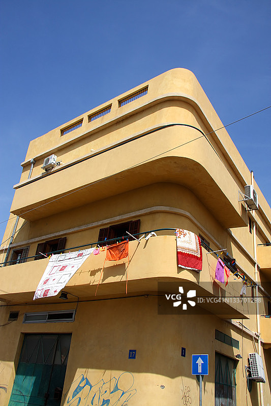 雅法包豪斯风格建筑图片素材