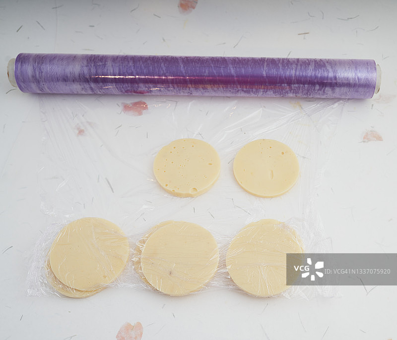 完美融化的奶酪片图片素材