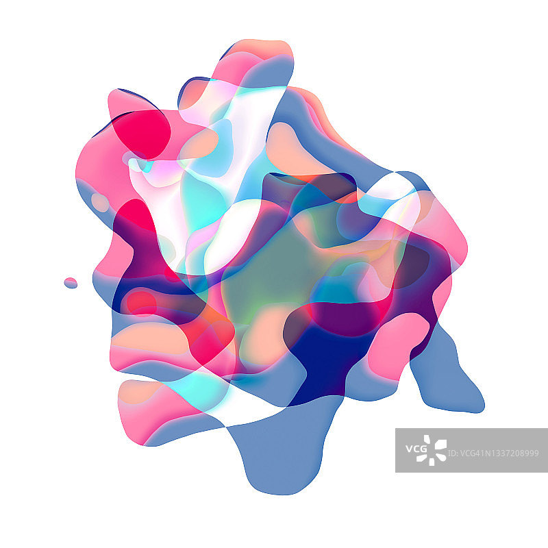 抽象波浪曲线动感水彩背景图片素材