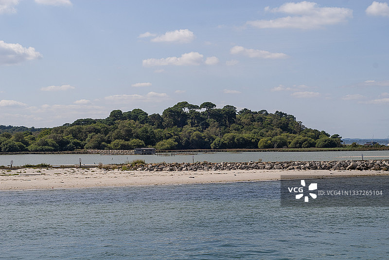 布朗sea岛泻湖图片素材