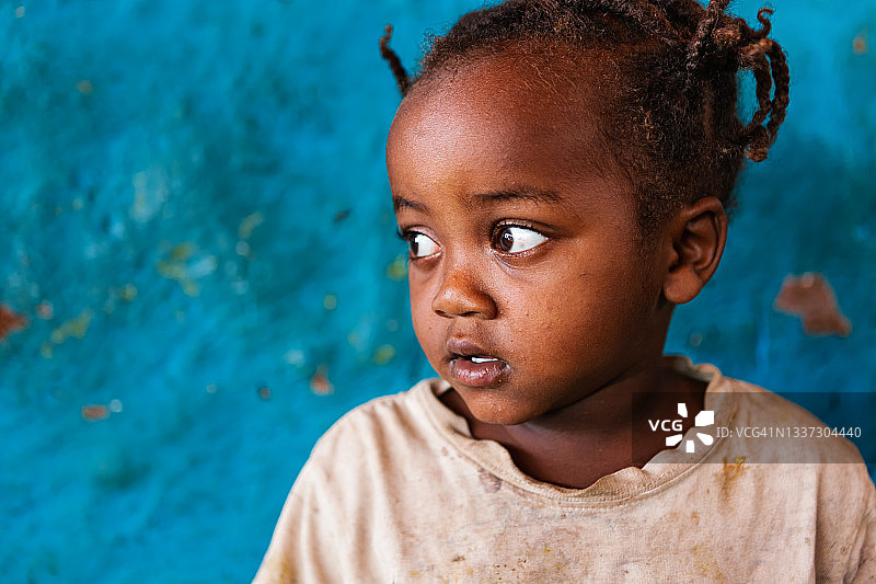 埃塞俄比亚的非洲小女孩图片素材