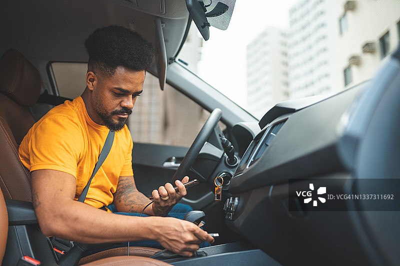 汽车USB充电连接图片素材