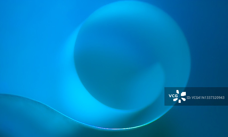 蓝色卷纸抽象图像图片素材