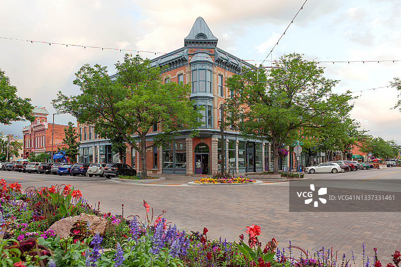 科林斯堡老城区，科罗拉多州图片素材