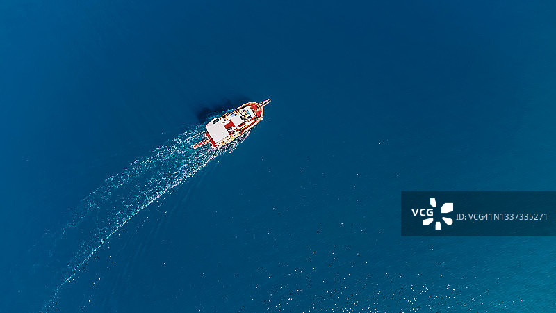 游艇俯视图图片素材