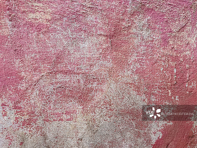 粉色灰色混凝土裂纹墙背景或纹理图片素材