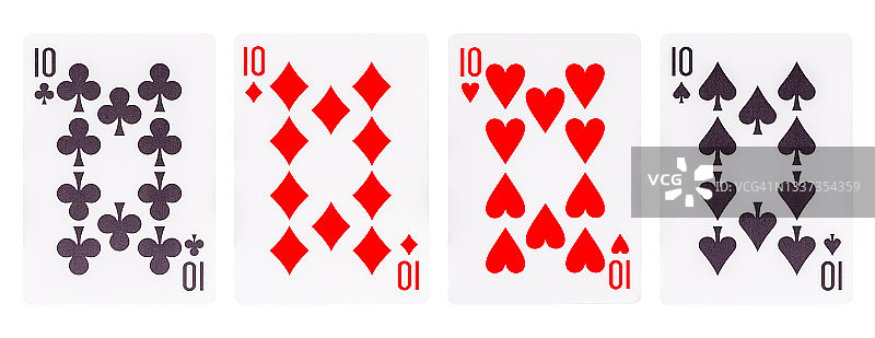 四张10点牌图片素材