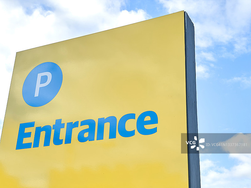 停车场路标图片素材