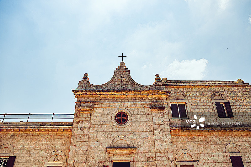 海法附近的加尔默罗会修道院图片素材