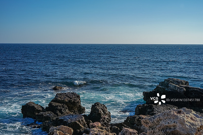 海边的岩石图片素材