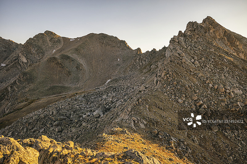 圣十字荒原的日落图片素材