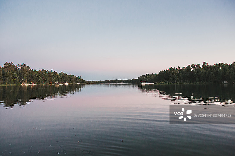明尼苏达湖泊景观图片素材