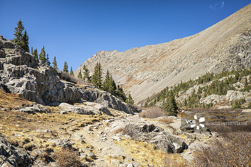 科罗拉多州布雷肯里奇附近蚊子山脉的风景图片素材